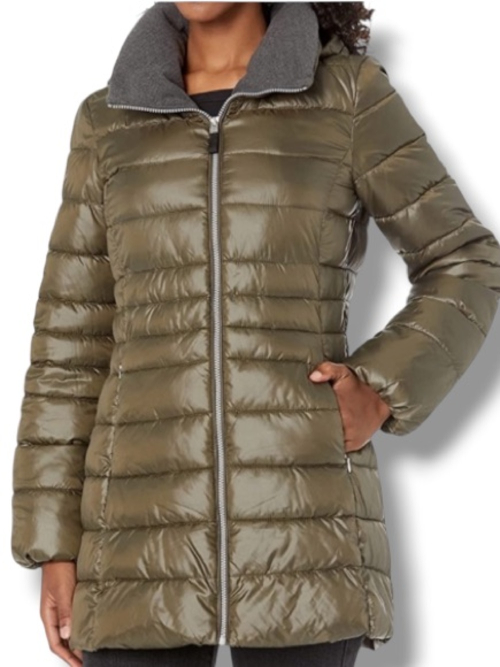 Marc New York by Andrew Marc Women's Puffer Down Jacket Coat with Removable Hood